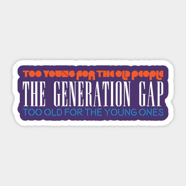 Generation Gap Sticker by JFCharles